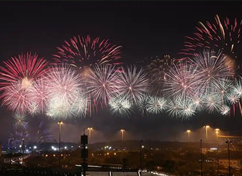 平南县焰火晚会